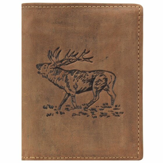 Greenburry Vintage Deer Wallet Deer Leather 9,5 cm brown