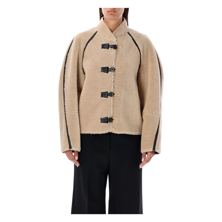 Shearling Reversible Beige Coat LOW Classic