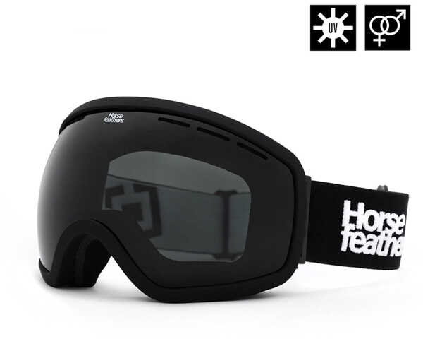 Horsefeathers KNOX BLACK/SMOKE męskie okulary snowboardowe