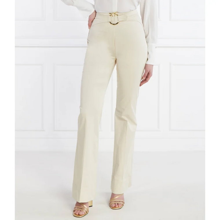 Pinko Spodnie z paskiem | flare fit | high waist