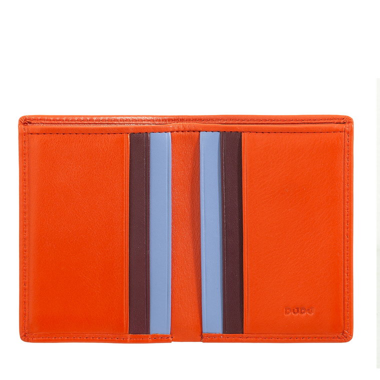 DUDU RFID Blocking Bifold Wallet dla mężczyzn, kolorowy mini portfel skórzany, mały rozmiar, 6 miejsc na karty kredytowe i kieszeń na gotówkę