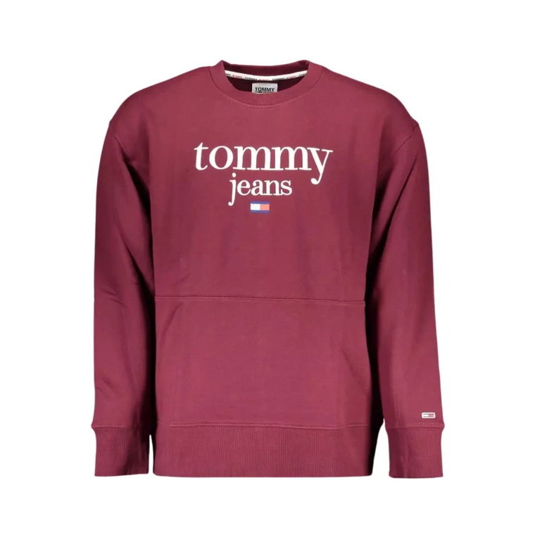 Fioletowy Sweter z Bawełny Tommy Hilfiger