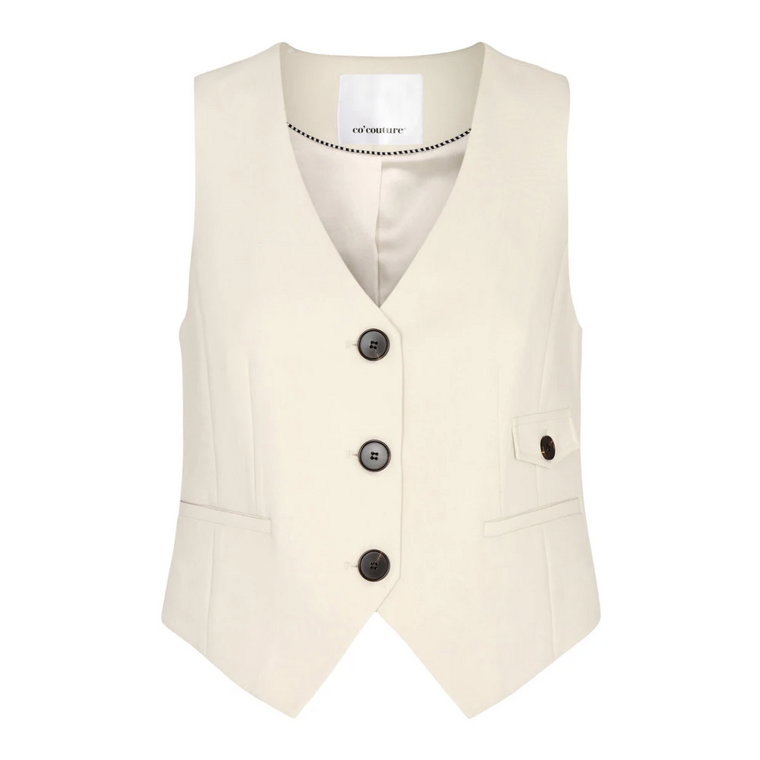 Klasyczny Tailor Vest Blazer 30038 Bone Co'Couture