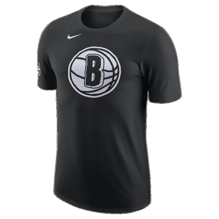 T-shirt męski NBA Nike Brooklyn Nets City Edition - Czerń