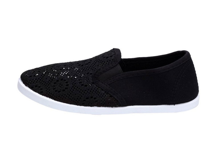 Slip On Czarne tenisówki dziecięce Wishot 043