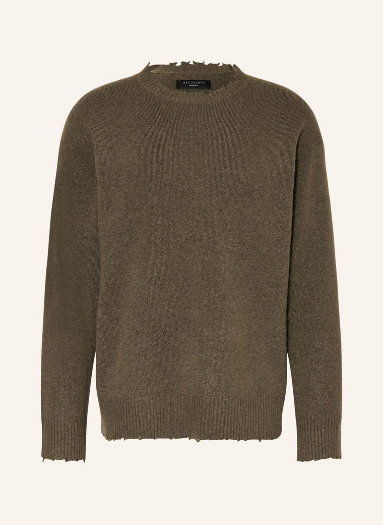 Allsaints Sweter Luka Crew gruen