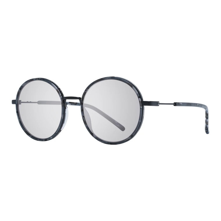 Czarne okrągłe okulary przeciwsłoneczne z ochroną UV Scotch & Soda