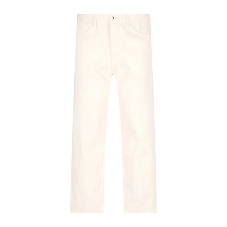 Białe dżinsy z prostą nogawką Jil Sander