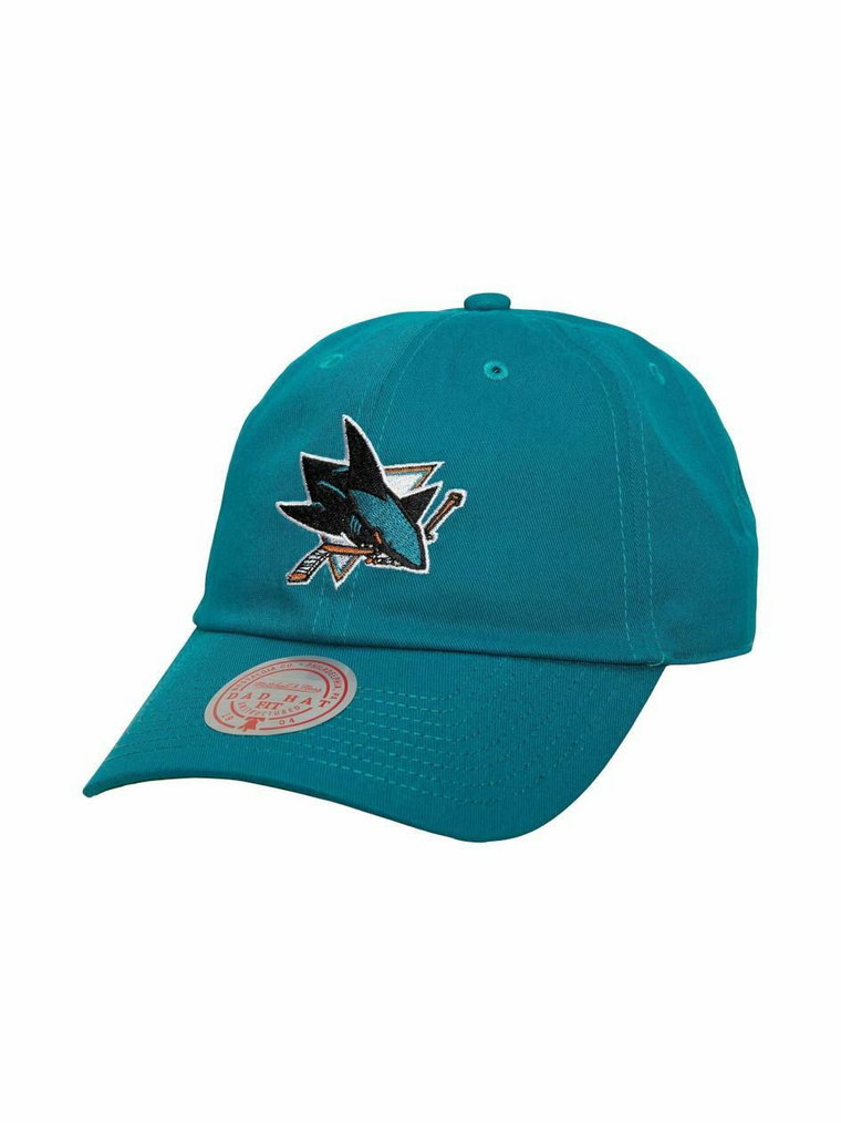 Czapka Z Daszkiem Dad Hat Mitchell & Ness San Jose Sharks NHL Team Ground 2.0 Morska