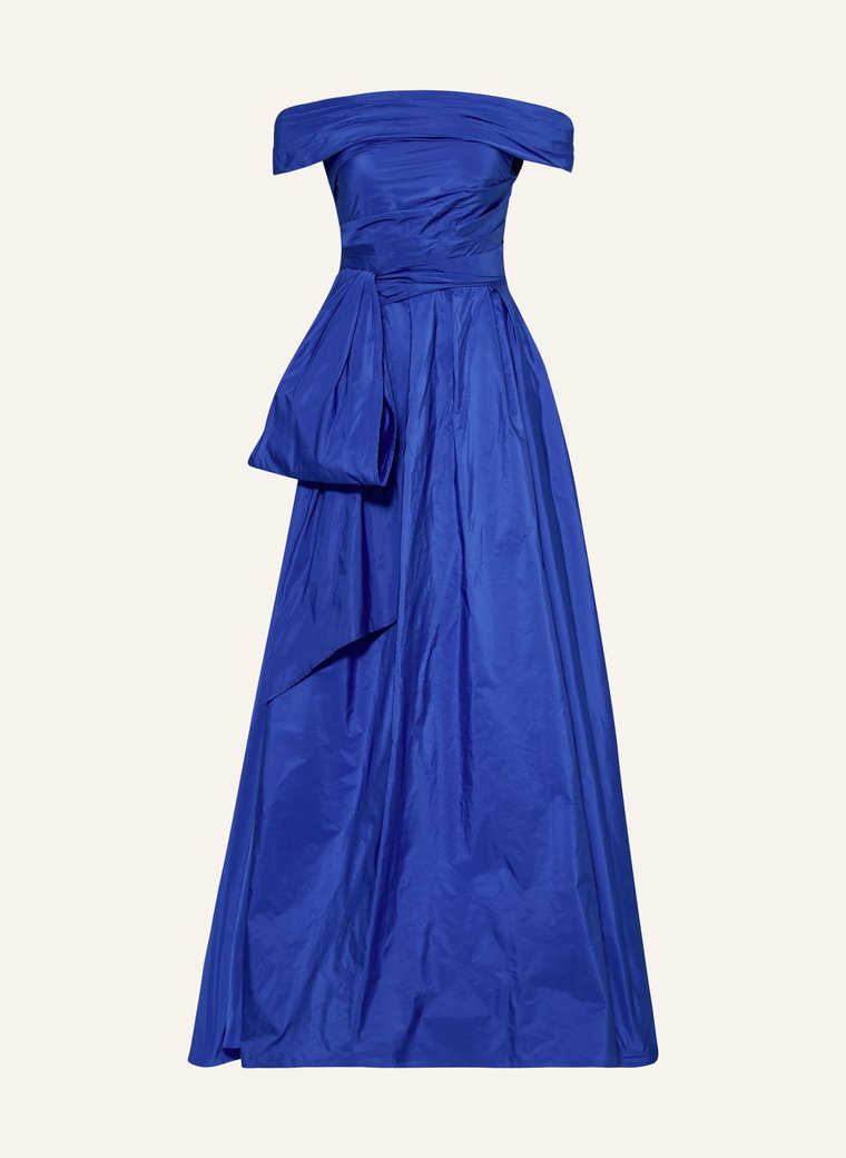 Talbot Runhof Sukienka Z Odkrytymi Ramionami blau