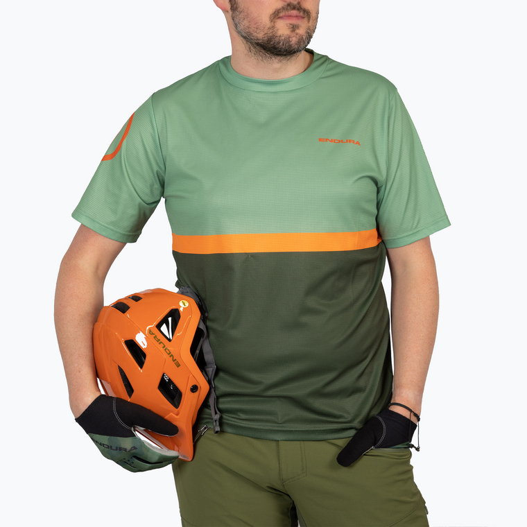 Koszulka rowerowa męska Endura Singletrack II Core tangerine