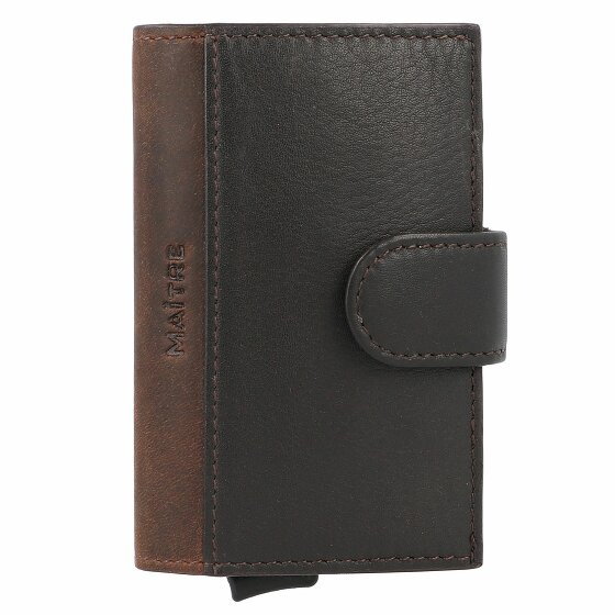 Maître Bundenbach c-two etui na karty kredytowe RFID skóra 10 cm darkbrown