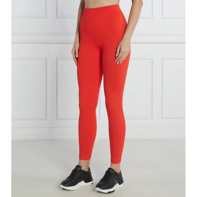 GUESS ACTIVE Legginsy RIB SEAMLESS | Slim Fit