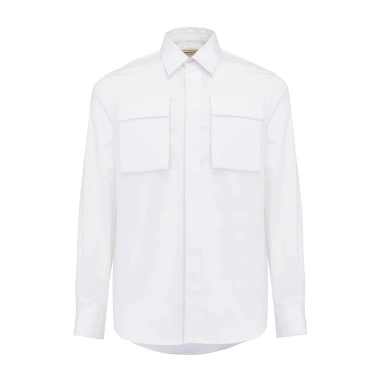 Wykwintna Biała Koszula dla Nowoczesnego Dżentelmena Alexander McQueen