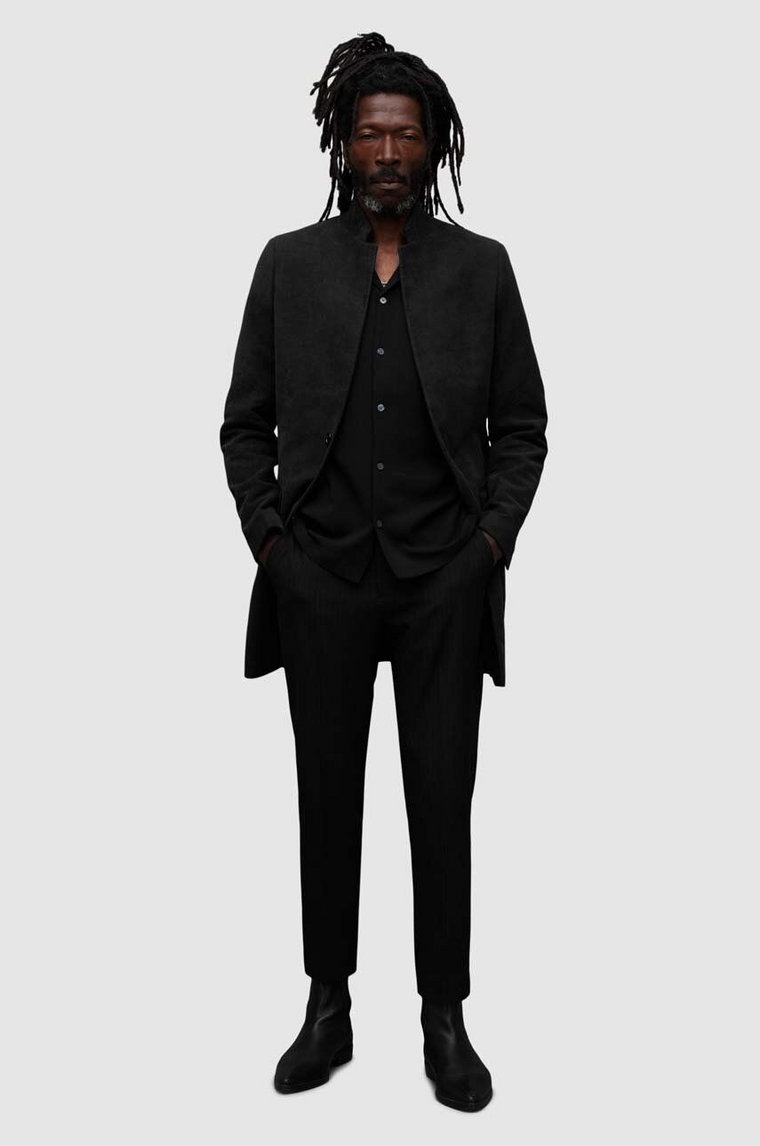 AllSaints płaszcz RANGER COAT męski kolor czarny przejściowy