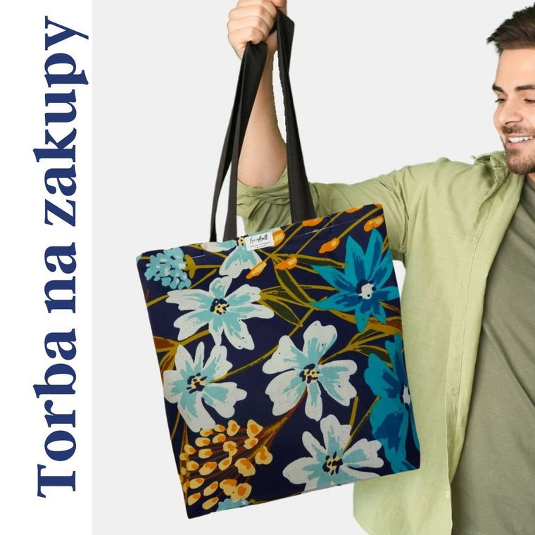 Torba na zakupy  BLUE FLOWERS