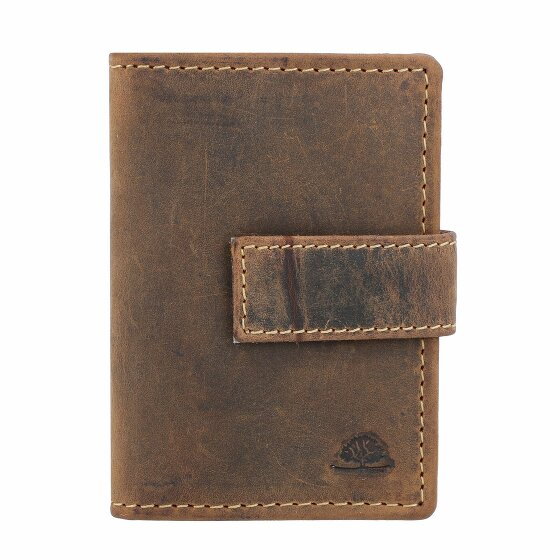 Greenburry Vintage Wallet RFID Leather 7 cm braun