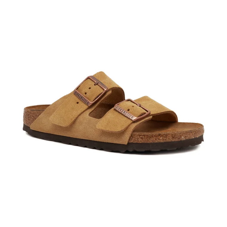 Birkenstock Skórzane klapki Arizona VL Latte Cream