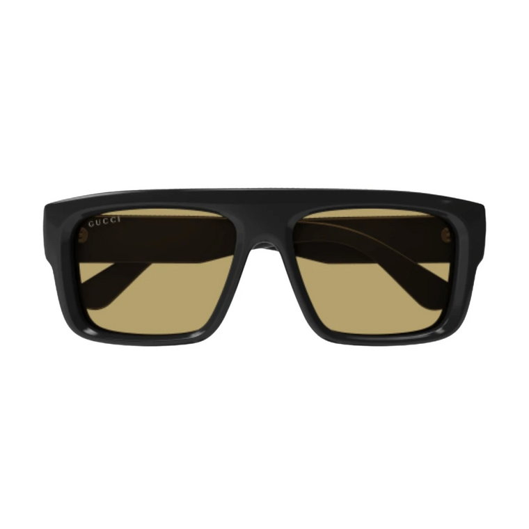 Okulary Przeciwsłoneczne Décor w Kwadratowym Stylu z Detalem Metalowym Gucci