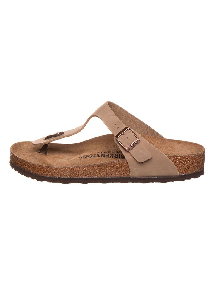 Birkenstock Japonki "Gizeh" w kolorze beżowym