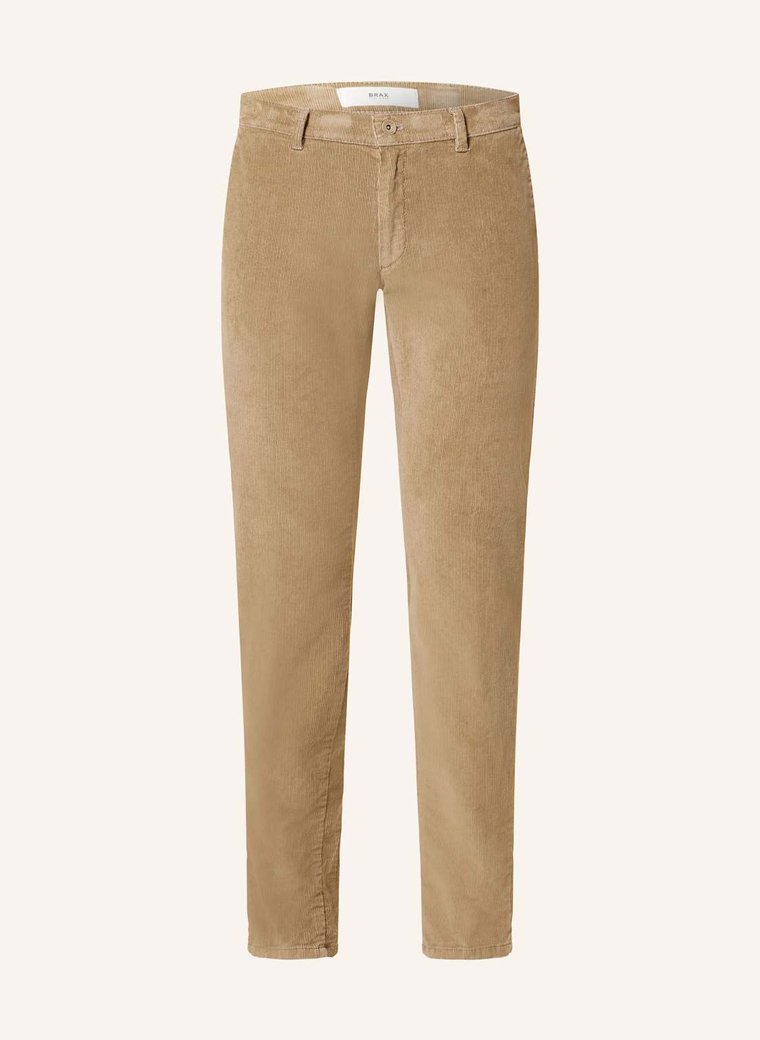 Brax Chinosy Ze Sztruksu Silvio Slim Fit beige