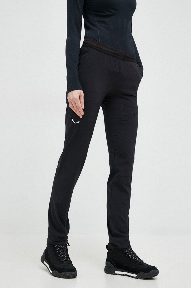 Salewa spodnie outdoorowe Pedroc 2 DST kolor czarny