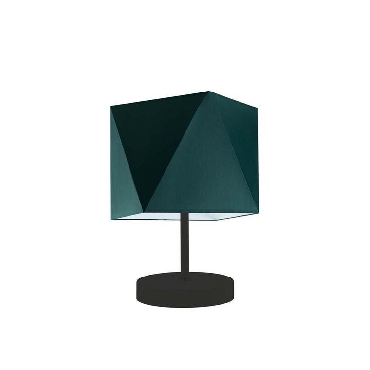 Lampka nocna LYSNE Pasadena, 60 W, E27, zieleń butelkowa/czarna, 30x23 cm