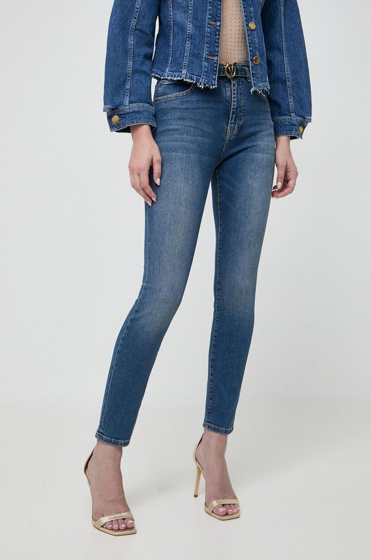 Pinko jeansy damskie kolor niebieski 100161.A0ZT