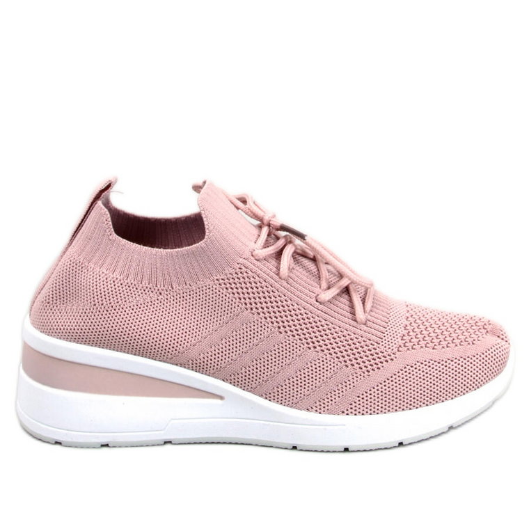 Buty sportowe na koturnie Croft Pink różowe