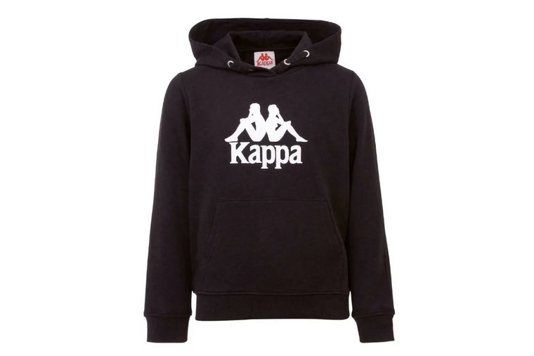 Kappa Taino Kids Hoodie 705322J-19-4006, Dla chłopca, Czarne, bluzy, bawełna, rozmiar: 128