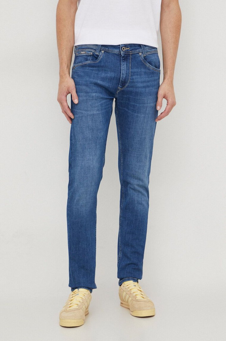 Pepe Jeans jeansy TAPERED JEANS męskie kolor niebieski PM207391HT5