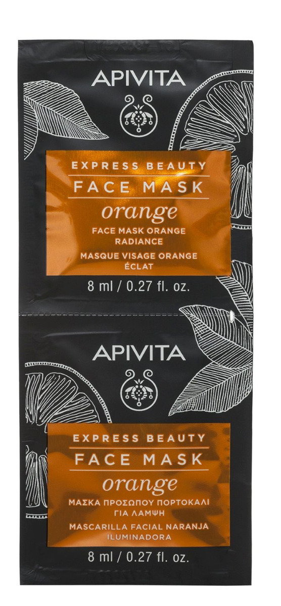 Apivita Express Beauty Pomarańcza - rozświetlająca maseczka do twarzy 2x8ml