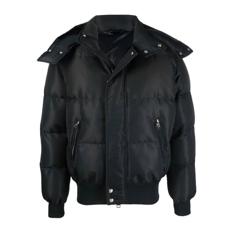 Czarna Pikowana Kurtka Bomber Alexander McQueen