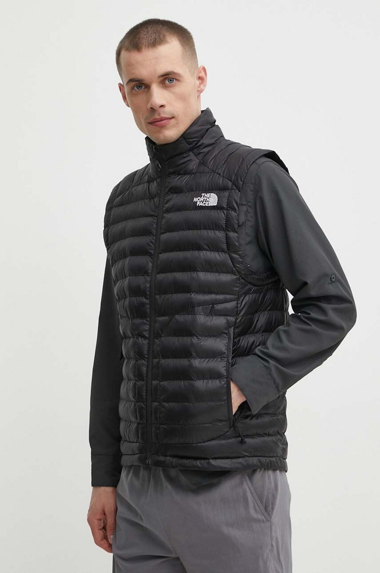 The North Face bezrękawnik sportowy Huila kolor czarny przejściowy NF0A85AFJK31