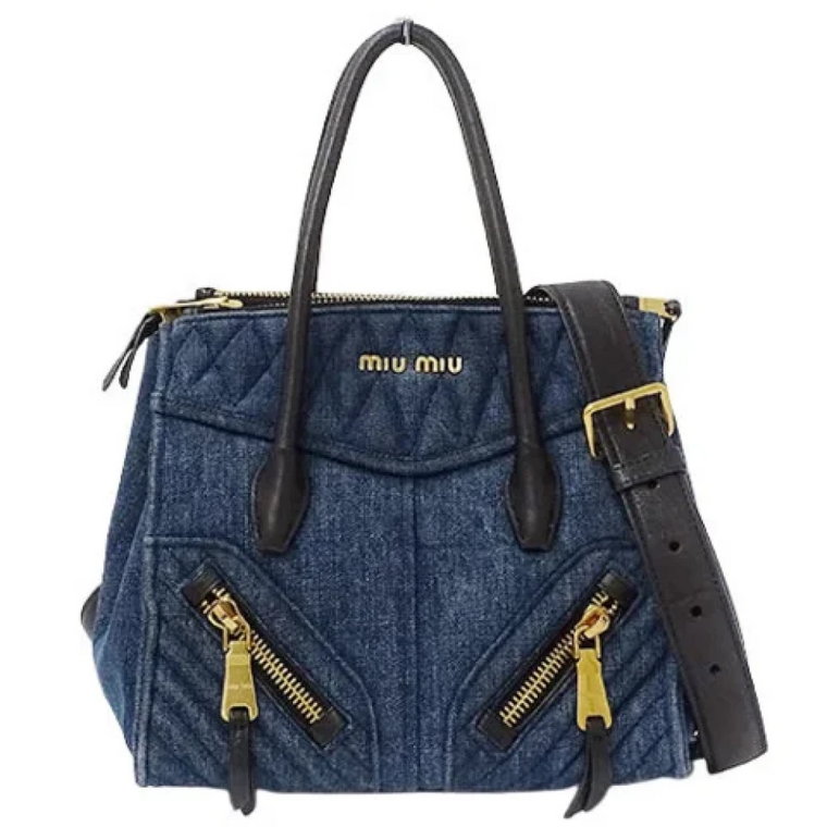 Pre-owned Denim totes Miu Miu Pre-owned