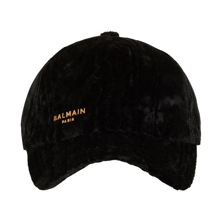 Paryska aksamitna czapka Balmain