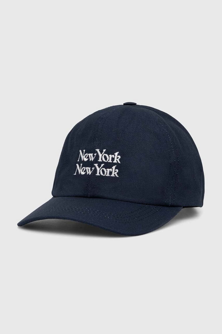 Corridor czapka z daszkiem bawełniana New York New York Cap kolor granatowy z aplikacją HT0077-NVY