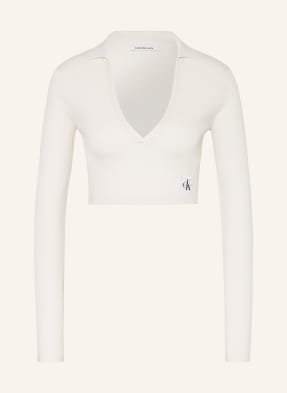 Calvin Klein Jeans Krótki Sweter weiss