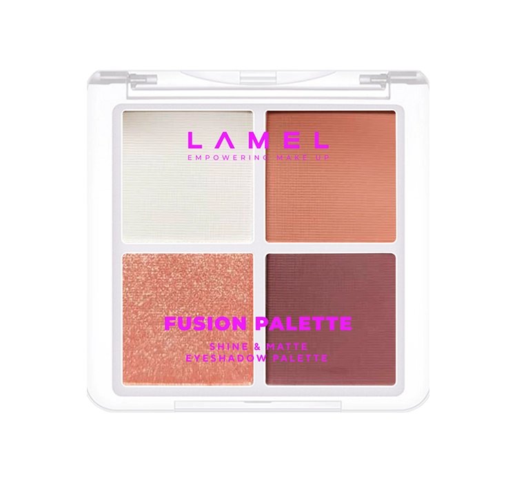 LAMEL COSMETICS FUSION PALETKA CIENI DO POWIEK 401 KWARC 7G