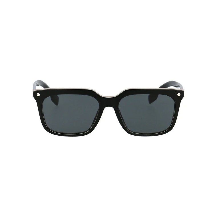 Stylowe męskie okulary przeciwsłoneczne z kwadratową oprawką Burberry