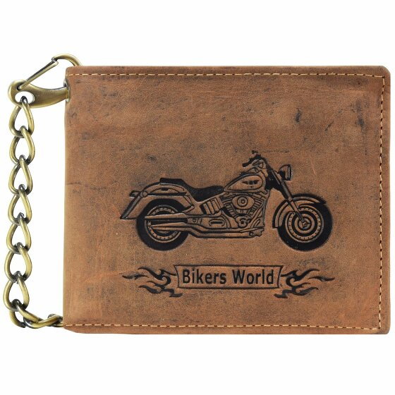 Greenburry Vintage Bike Wallet Leather 12 cm braun