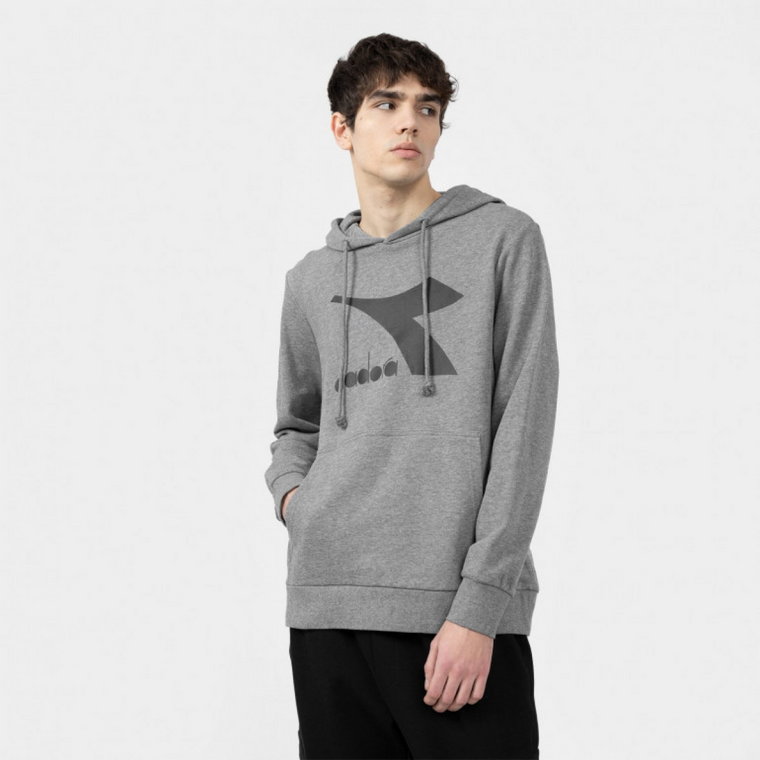 Męska bluza dresowa nierozpinana z kapturem DIADORA HOODIE CHROMIA