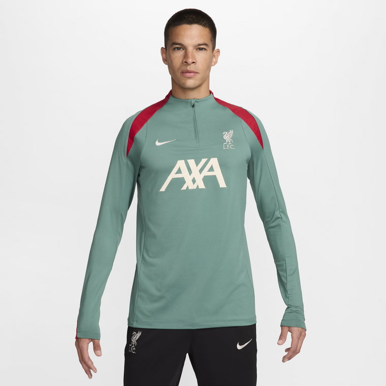 Męska treningowa koszulka piłkarska Nike Dri-FIT Liverpool F.C. Strike - Zieleń