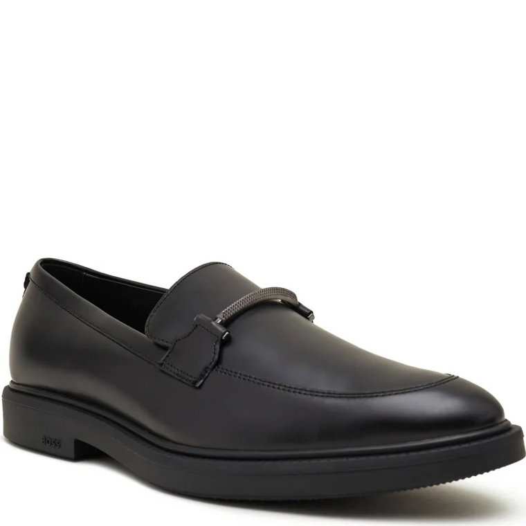 BOSS BLACK Skórzane loafersy Larry Mocc buhw