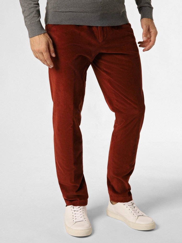 Finshley & Harding London - Spodnie męskie  FHL-Nick, czerwony