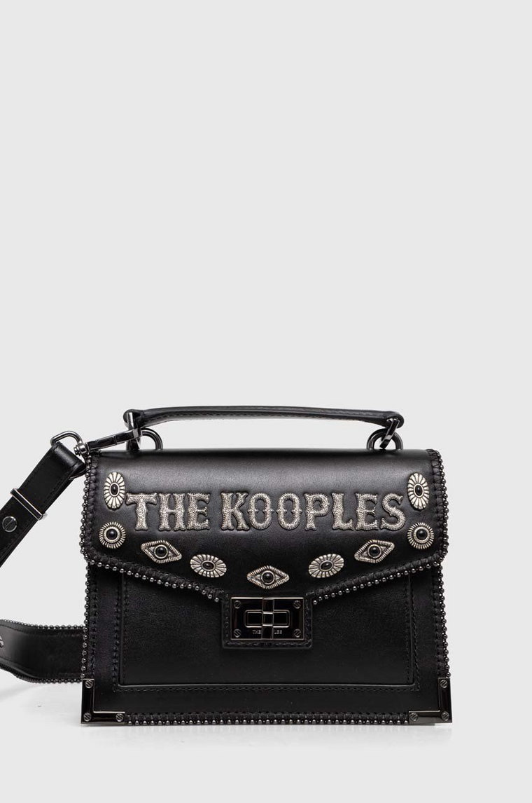 The Kooples torebka skórzana kolor czarny AFSEMILYS89