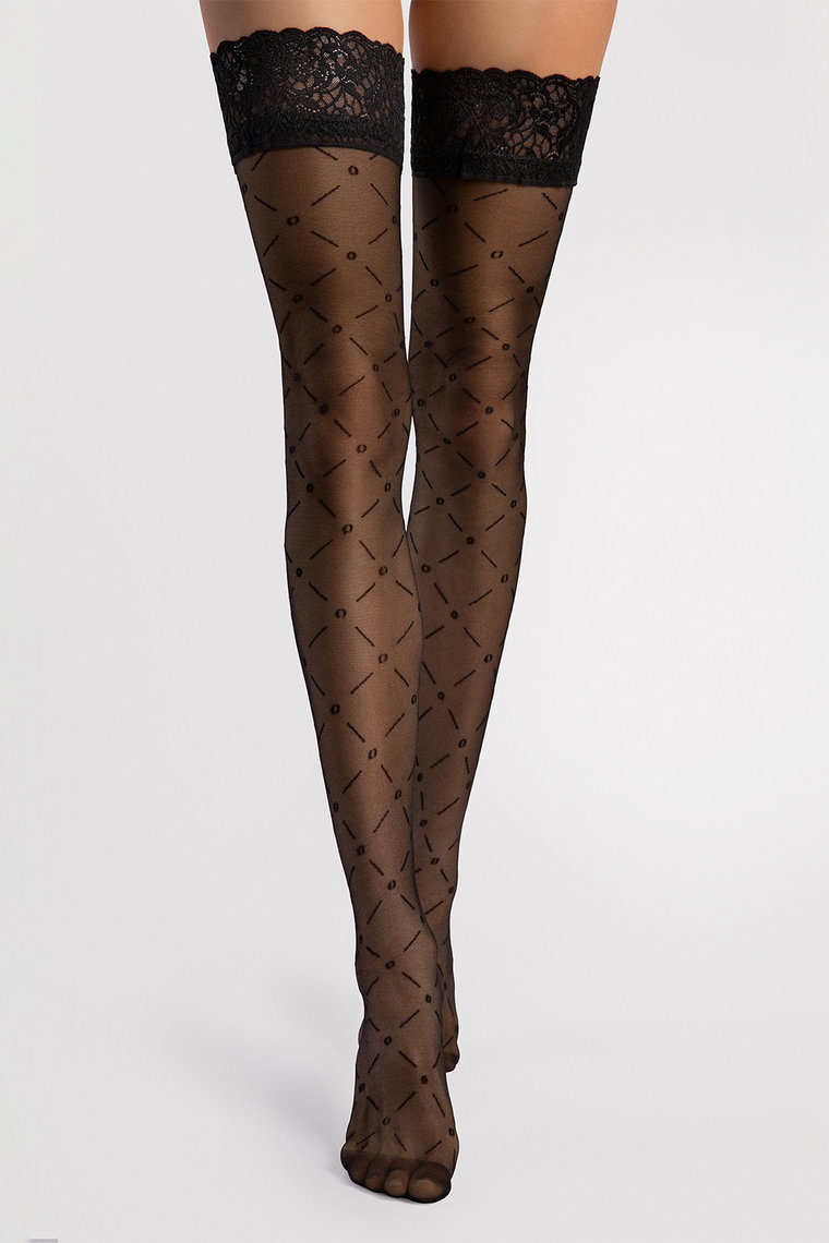  Fiore Fashion Geometric Pattern Pantyhose Asteroid