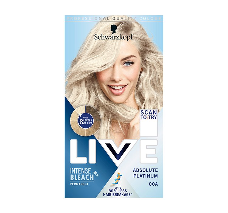 SCHWARZKOPF LIVE INTENSE BLEACH PERMANENT ROZJAŚNIACZ DO WŁOSÓW 00A ABSOLUTE PLATINUM