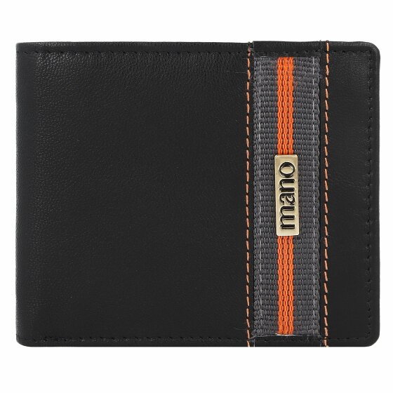 mano Don Leonardo Wallet RFID Leather 11 cm schwarz