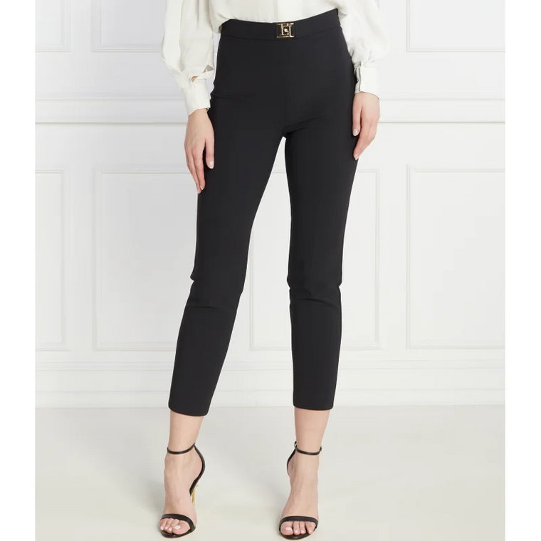 Elisabetta Franchi Spodnie cygaretki | Slim Fit